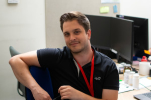 Sean smiling